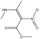 3-(Methylamino)-2-nitrocrotonic acid methyl ester Structure