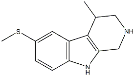 1,2,3,4-Tetrahydro-4-methyl-6-methylthio-9H-pyrido[3,4-b]indole,,结构式