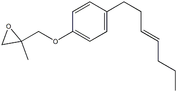 4-(3-Heptenyl)phenyl 2-methylglycidyl ether Struktur
