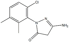 3-Amino-1-(6-chloro-2,3-dimethylphenyl)-5(4H)-pyrazolone,,结构式