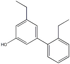 5-(2-Ethylphenyl)-3-ethylphenol 结构式