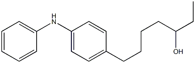 4-(5-Hydroxyheptyl)phenylphenylamine|