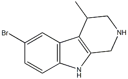 1,2,3,4-Tetrahydro-6-bromo-4-methyl-9H-pyrido[3,4-b]indole,,结构式