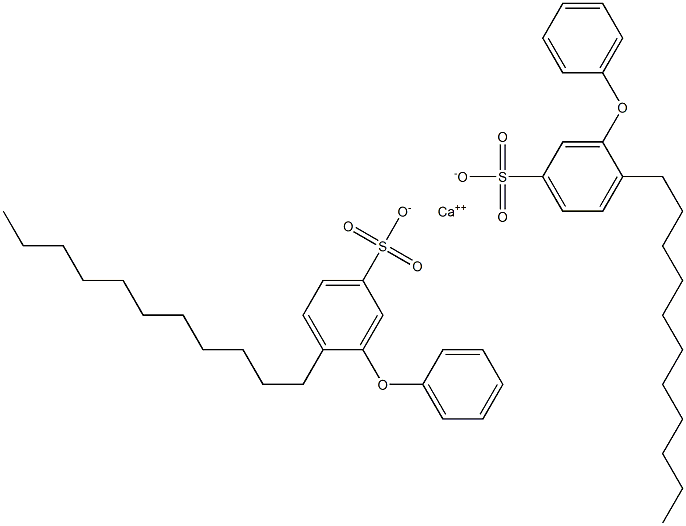 Bis(3-phenoxy-4-undecylbenzenesulfonic acid)calcium salt,,结构式