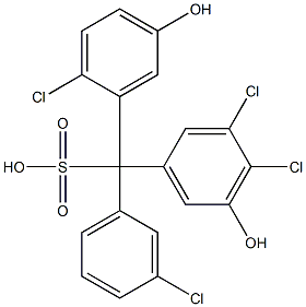  (3-Chlorophenyl)(2-chloro-5-hydroxyphenyl)(3,4-dichloro-5-hydroxyphenyl)methanesulfonic acid