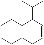 1,2,3,4,4a,5,8,8a-Octahydro-5-isopropylnaphthalene,,结构式