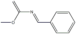 (E)-N-[(E)-ベンジリデン]-2-メトキシエテンアミン 化学構造式