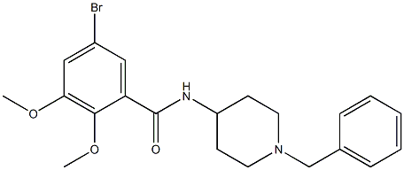 5-Bromo-2,3-dimethoxy-N-(1-benzyl-4-piperidinyl)benzamide Structure
