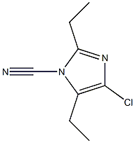 4-Chloro-1-cyano-2,5-diethyl-1H-imidazole