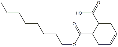 4-Cyclohexene-1,2-dicarboxylic acid hydrogen 1-octyl ester Structure