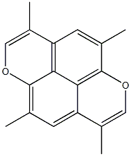 3,5,8,10-テトラメチル-1,6-ジオキサピレン 化学構造式