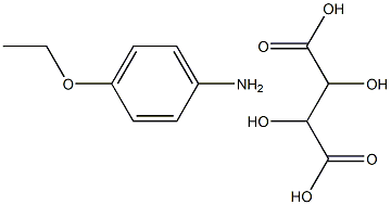 フェネチジン·2,3-ジヒドロキシブタン二酸 化学構造式