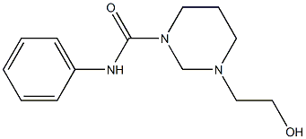 1-(2-Hydroxyethyl)-3-(phenylcarbamoyl)hexahydropyrimidine,,结构式