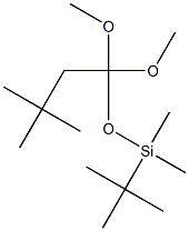 3,3-Dimethyl-1,1-dimethoxy-1-[dimethyl(1,1-dimethylethyl)silyloxy]butane 结构式