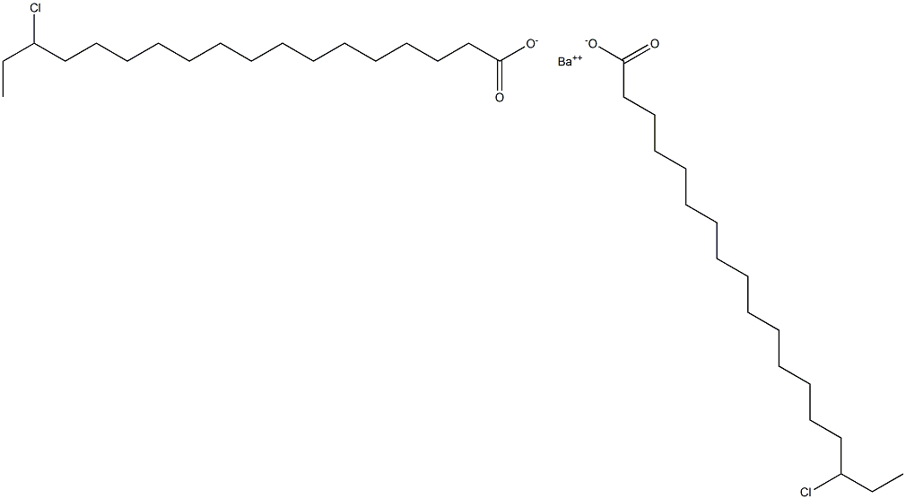 ビス(16-クロロオクタデカン酸)バリウム 化学構造式