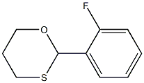 2-(2-Fluorophenyl)-1,3-oxathiane,,结构式