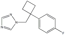 1-[[1-(4-Fluorophenyl)cyclobutyl]methyl]-1H-1,2,4-triazole 结构式