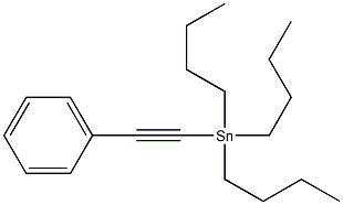 1-(トリブチルスタンニルエチニル)ベンゼン 化学構造式