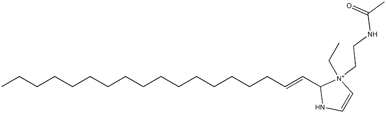 1-[2-(Acetylamino)ethyl]-1-ethyl-2-(1-octadecenyl)-4-imidazoline-1-ium Struktur