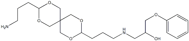 9-(3-Aminopropyl)-3-[3-(2-hydroxy-3-phenoxypropylamino)propyl]-2,4,8,10-tetraoxaspiro[5.5]undecane