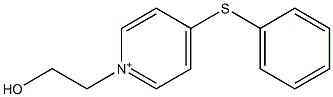 1-(2-ヒドロキシエチル)-4-(フェニルチオ)ピリジニウム 化学構造式