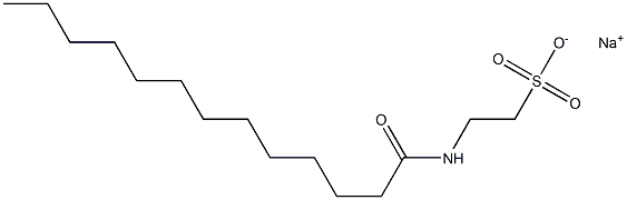 N-Tridecanoyltaurine sodium salt 结构式