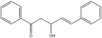 1-Phenyl-3-hydroxy-5-phenyl-4-pentene-1-one,,结构式