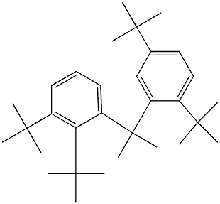 2-(2,3-Di-tert-butylphenyl)-2-(2,5-di-tert-butylphenyl)propane 结构式