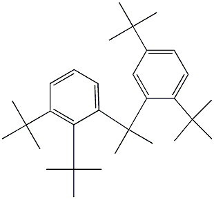 2-(2,3-Di-tert-butylphenyl)-2-(2,5-di-tert-butylphenyl)propane Structure