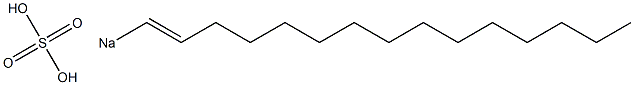 Sulfuric acid 1-pentadecenyl=sodium salt