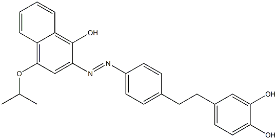 2-[4-[2-(3,4-Dihydroxyphenyl)ethyl]phenylazo]-4-isopropoxy-1-naphthol