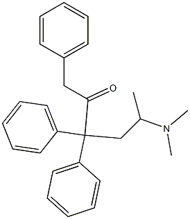 5-(Dimethylamino)-1,3,3-triphenyl-2-hexanone 结构式