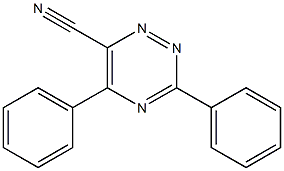 3,5-Diphenyl-1,2,4-triazine-6-carbonitrile Structure