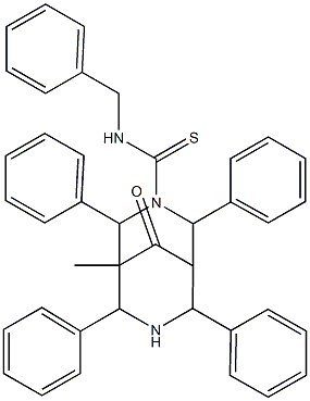 N-Benzyl-5-methyl-9-oxo-2,4,6,8-tetraphenyl-3,7-diazabicyclo[3.3.1]nonane-3-carbothioamide