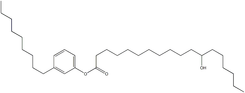 12-ヒドロキシステアリン酸3-ノニルフェニル 化学構造式
