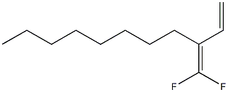 1,1-Difluoro-2-ethenyl-1-decene Struktur