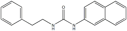 1-(2-ナフタレニル)-3-(2-フェニルエチル)尿素 化学構造式