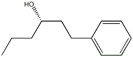 [S,(+)]-1-Phenyl-3-hexanol Structure