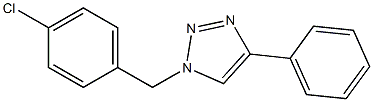 1-(4-Chlorobenzyl)-4-phenyl-1H-1,2,3-triazole Struktur