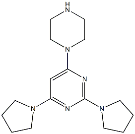 2,4-Dipyrrolizino-6-piperazinopyrimidine,,结构式