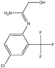 N2-[4-Chloro-2-(trifluoromethyl)phenyl]hydroxyacetamidine Struktur