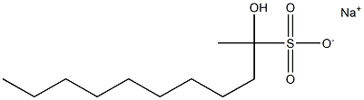 2-ヒドロキシウンデカン-2-スルホン酸ナトリウム 化学構造式