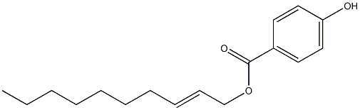 4-ヒドロキシ安息香酸2-デセニル 化学構造式