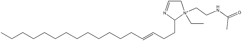1-[2-(Acetylamino)ethyl]-1-ethyl-2-(3-heptadecenyl)-3-imidazoline-1-ium,,结构式