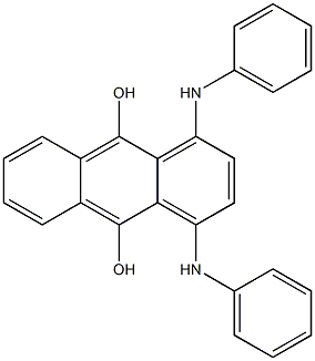 1,4-Bisanilino-9,10-anthracenediol Structure