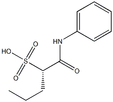 [S,(-)]-1-(N-Phenylcarbamoyl)-1-butanesulfonic acid 结构式