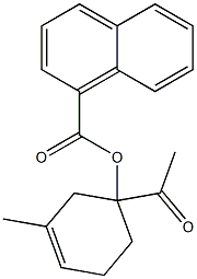 1-Naphthoic acid 1-acetyl-3-methyl-3-cyclohexenyl ester 结构式