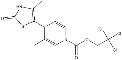 4-Methyl-5-[[1,4-dihydro-1-(2,2,2-trichloroethoxycarbonyl)-3-methylpyridin]-4-yl]thiazol-2(3H)-one