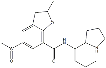 2,3-Dihydro-2-methyl-5-(methylsulfinyl)-N-[1-propyl-2-pyrrolidinylmethyl]benzofuran-7-carboxamide|