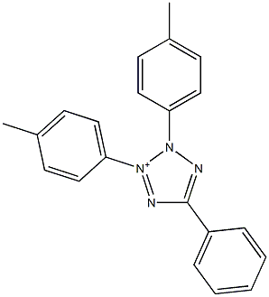 5-Phenyl-2,3-bis(4-methylphenyl)-3H-tetrazole-2-ium Structure
